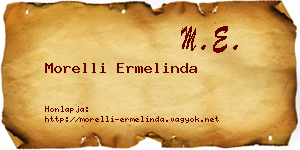 Morelli Ermelinda névjegykártya